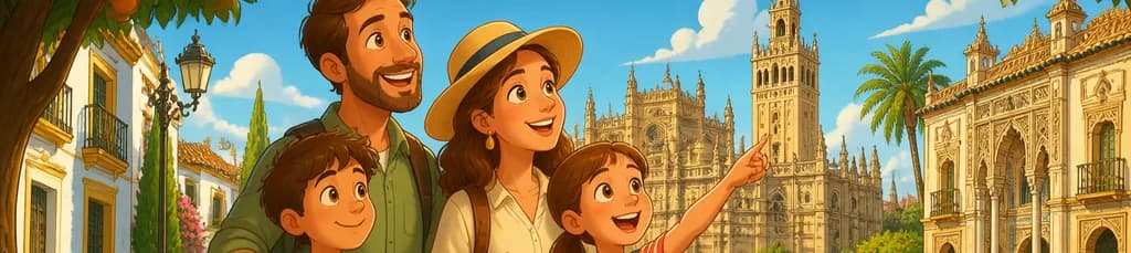 Exploración Guiada por los Sitios Emblemáticos de Sevilla para Toda la Familia
