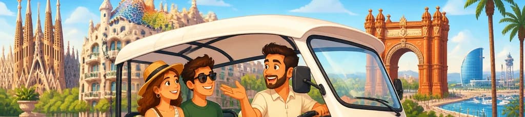 Recorrido privado en Tuk-Tuk por los imprescindibles de Barcelona