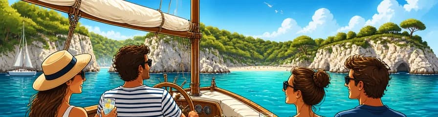 Viaje privado en velero por la costa de Menorca partiendo de Cala Galdana