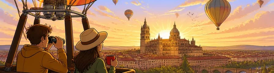 Experimenta un viaje en globo sobre Salamanca al amanecer