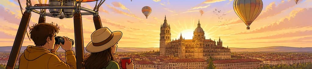 Experimenta un viaje en globo sobre Salamanca al amanecer