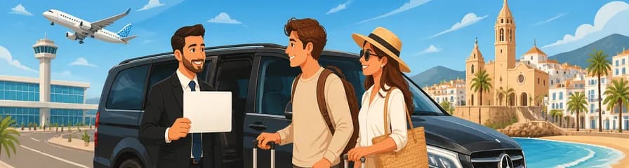 Servicio de traslado privado de ida y vuelta: del Aeropuerto de Barcelona (BCN) a Sitges