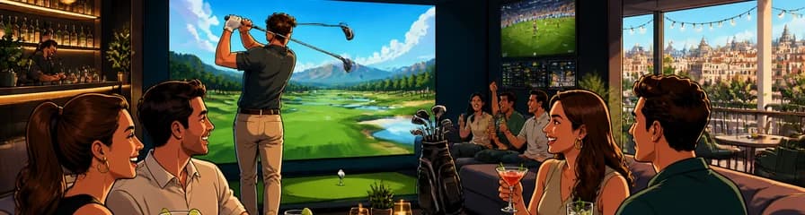 Club social y de golf indoor en Socket, Madrid