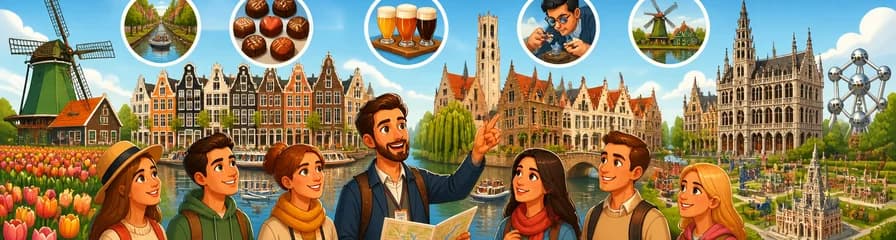 Descubre Ámsterdam, Bruselas y Brujas: Tour Guiado de 4 Días para Grupos Reducidos desde París