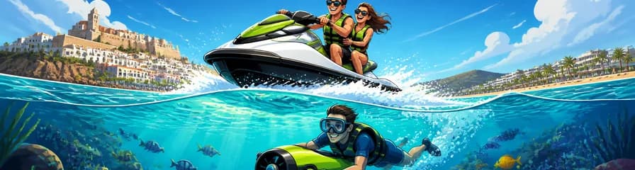 Aventura Dual en Ibiza: Moto Acuática y Scooter Submarino
