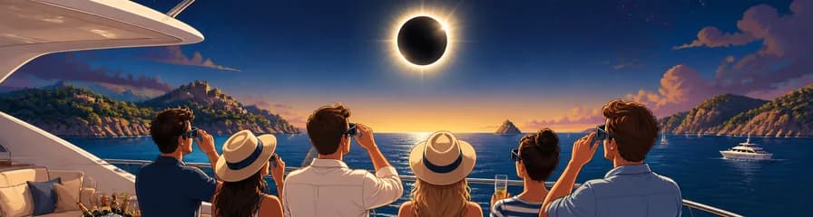 Vive el eclipse solar de 2026 en Mallorca a bordo de un yate privado