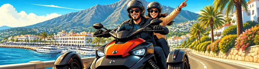 Vive la emoción de una aventura en Can-Am Ryker de tres ruedas por Marbella