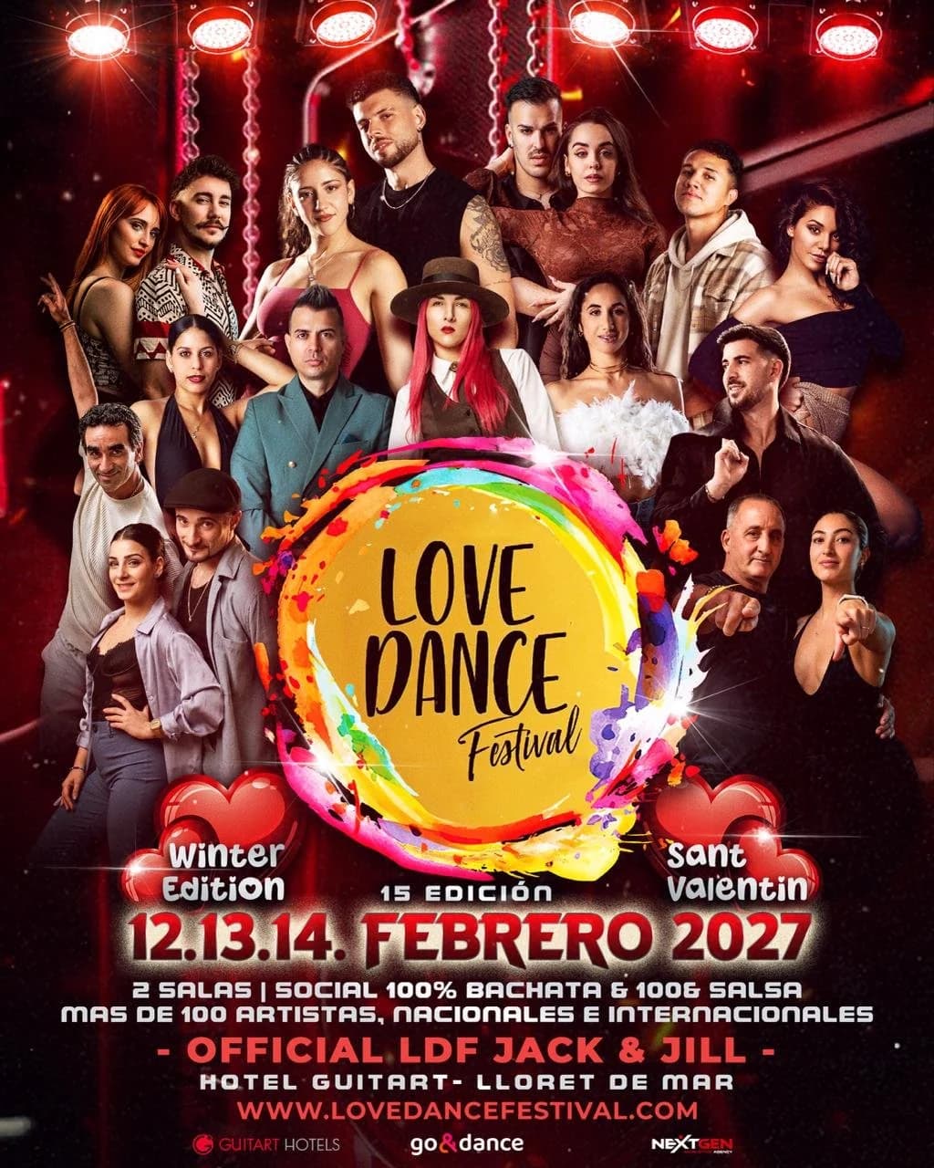Love Dance Festival 15ª Edición - Febrero 2027 San Valentin & Carnaval Edicion