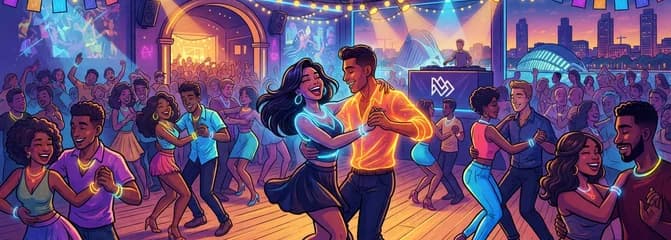 Fiesta Glow: La Gran Noche de Bachata y Salsa de los Sábados en Valencia (Más de 200 bailarines)