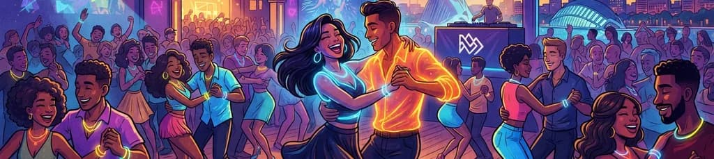 Fiesta Glow: La Gran Noche de Bachata y Salsa de los Sábados en Valencia (Más de 200 bailarines)