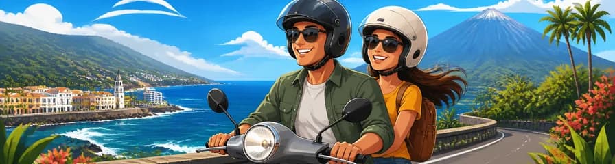 Alquiler de Scooter 125cc para dos personas en el Puerto de la Cruz, Tenerife