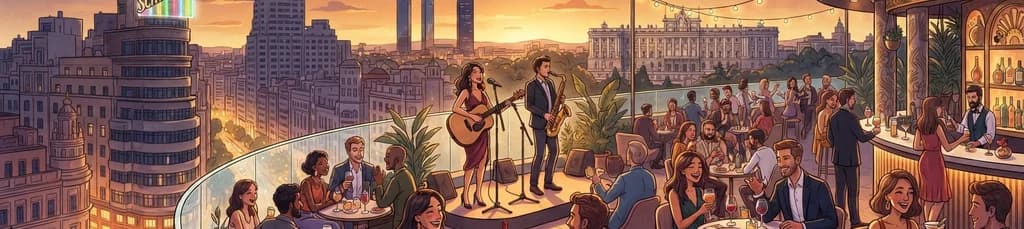Velada musical al atardecer en Ella Sky Bar