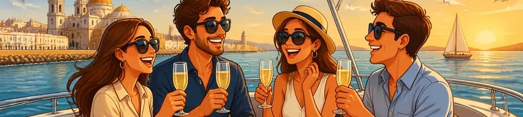 Disfruta de un Aperitivo en Barco por la Bahía de Cádiz