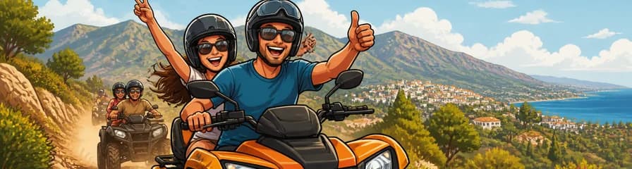 Emocionante recorrido guiado de tres horas en Quads/ATV en Mijas, Málaga
