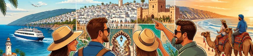 Excursión privada auténtica a Tánger con paseo en camello y almuerzo, con salida desde Estepona