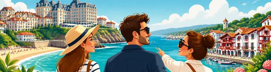 Recorrido privado de seis horas por Biarritz y San Juan de Luz, con salida desde un hotel en San Sebastián