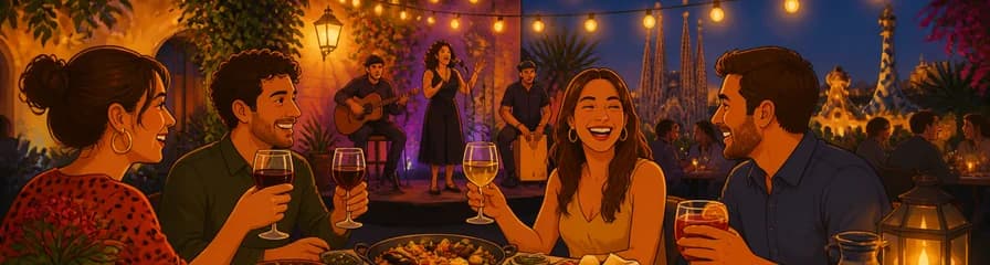 Velada gastronómica y musical en Barcelona
