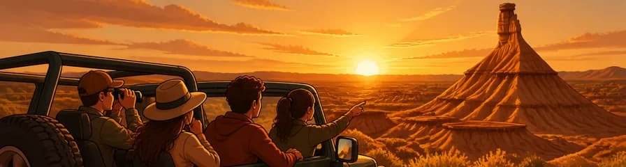 Recorrido en 4x4 por las Bardenas Reales al atardecer: la hora dorada