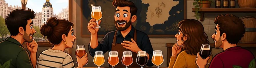 Cata de Cervezas Artesanales Españolas en Madrid, Dirigida por un Sommelier