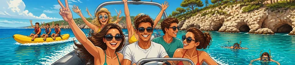 Disfruta de un Paseo Exclusivo de Dos Horas en Zodiac por las Calas de Salou