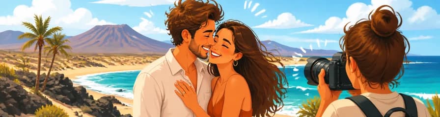 Sesión fotográfica privada para parejas en Corralejo, Fuerteventura
