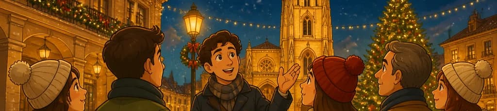 Un recorrido privado y exclusivo por la magia navideña de Oviedo