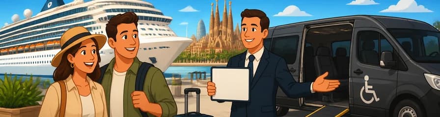 Traslados cómodos y sin preocupaciones desde el puerto de cruceros de Barcelona