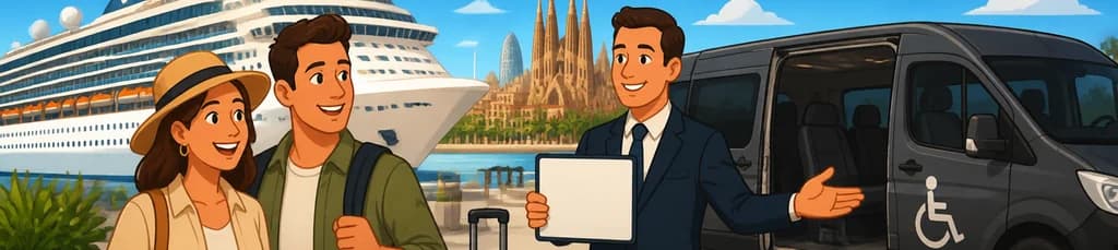 Traslados cómodos y sin preocupaciones desde el puerto de cruceros de Barcelona