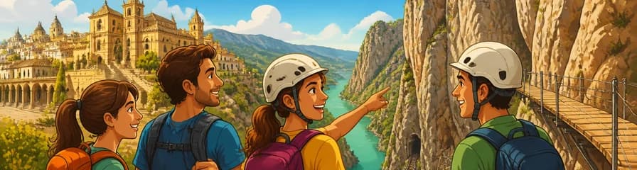 Aventura de senderismo por el Caminito del Rey partiendo desde Sevilla