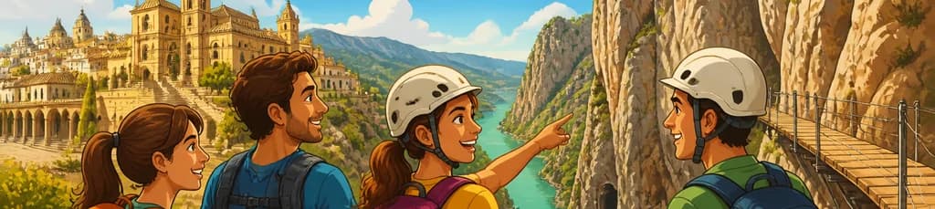 Aventura de senderismo por el Caminito del Rey partiendo desde Sevilla