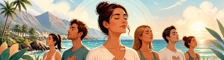 Meditación marina y respiración guiada en la playa de Marbella