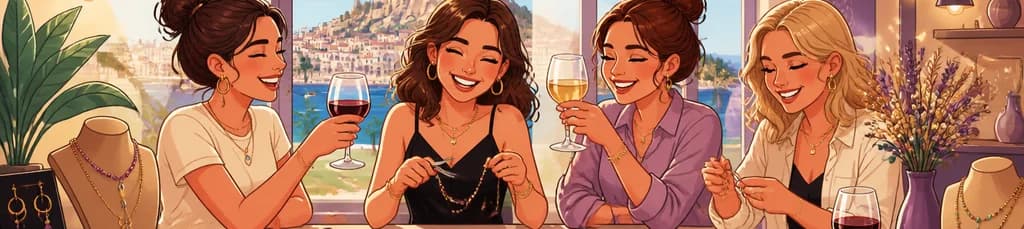 Taller de Creación de Joyas con Vino Ilimitado en Alicante: Experiencia Winers