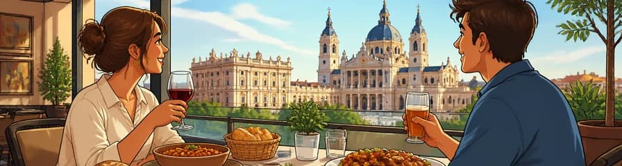 Degusta el Plato del Día con Vistas Espectaculares a la Catedral de la Almudena