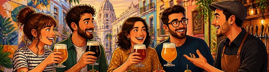 Recorrido de Cerveza Artesanal y Tapas por el Barrio de Ruzafa en Valencia