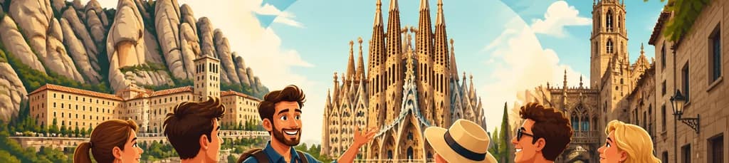 Descubre la Sagrada Familia y Montserrat en una excursión para grupos reducidos con recogida en tu hotel