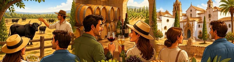 Una experiencia única: Visita a una ganadería de toros, bodega y el Monasterio de La Rábida desde Sevilla