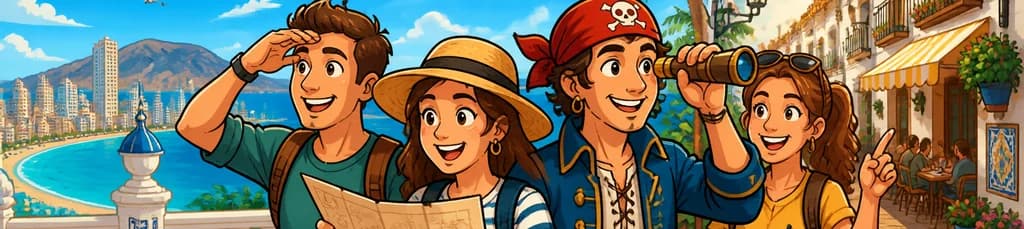 Juego de exploración y recorrido por el casco histórico y las playas de Benidorm