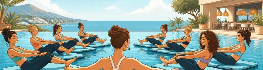 Sesión Exclusiva de Pilates Flotante para un Grupo de Hasta Doce Personas