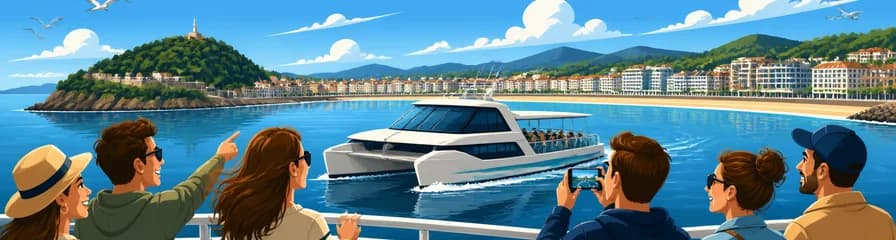 Recorrido en Catamarán Híbrido por la Bahía de La Concha y el Litoral de San Sebastián
