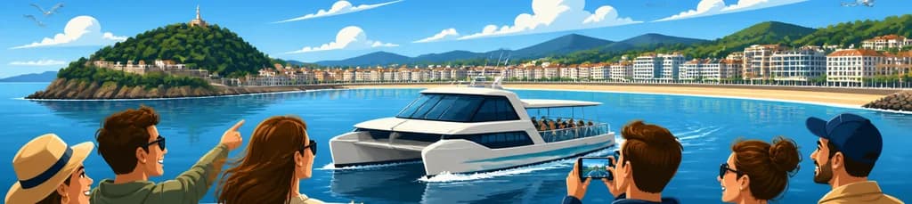 Recorrido en Catamarán Híbrido por la Bahía de La Concha y el Litoral de San Sebastián