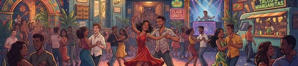 Noche de Ritmo: Clase Gratuita de Salsa y Bachata en Dancing Monday