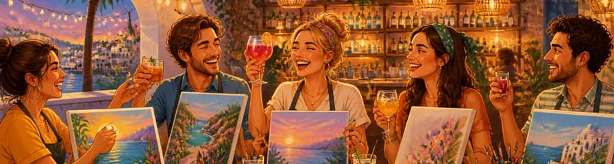 Taller de arte y copas en el Bar Cala d'Or