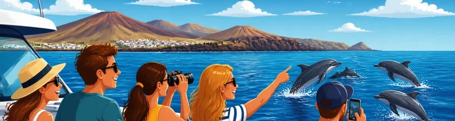 Excursión para ver delfines en barco desde Lanzarote