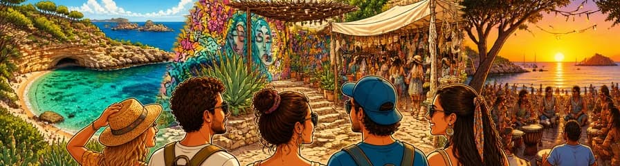 Recorrido por las playas escondidas de Ibiza: costas recónditas, arte local y mercados