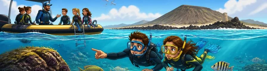 Aventura de snorkel Get Wet en la Reserva Natural de Los Lobos con salida desde Corralejo
