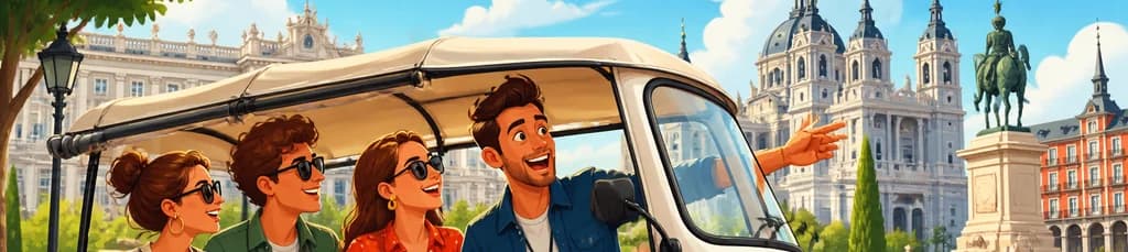 Recorrido de una hora y media para explorar Madrid en Tuk Tuk