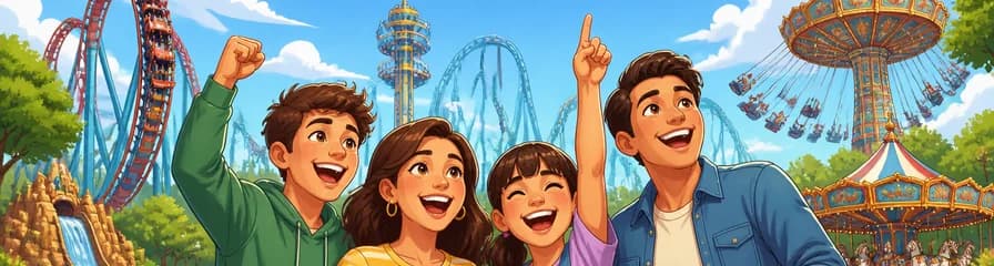 Acceso al Parque de Atracciones de Madrid