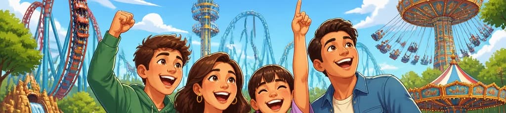 Acceso al Parque de Atracciones de Madrid