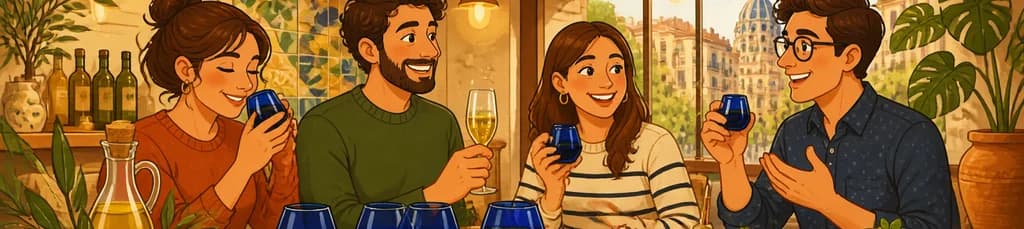 Recién llegado: Cata de Aceite de Oliva Español y Cava en Barcelona