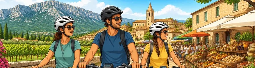 Recorrido en bicicleta eléctrica de medio día al mercado más antiguo de la isla